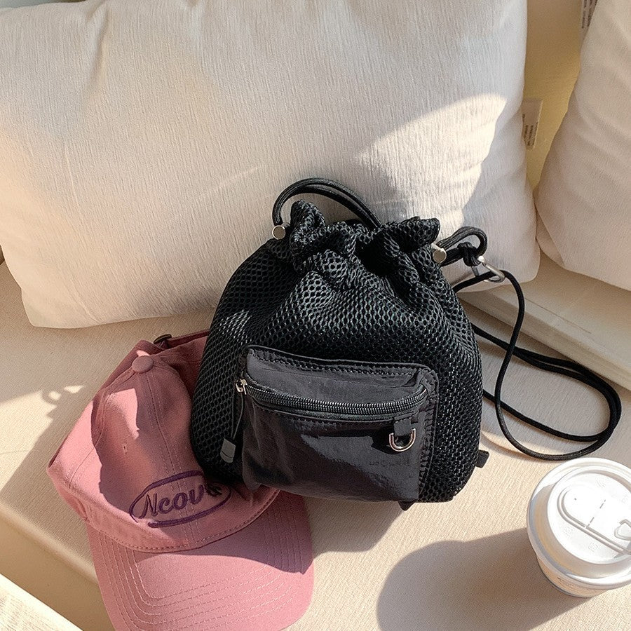 Small Mesh Drawstring Fitness Bag