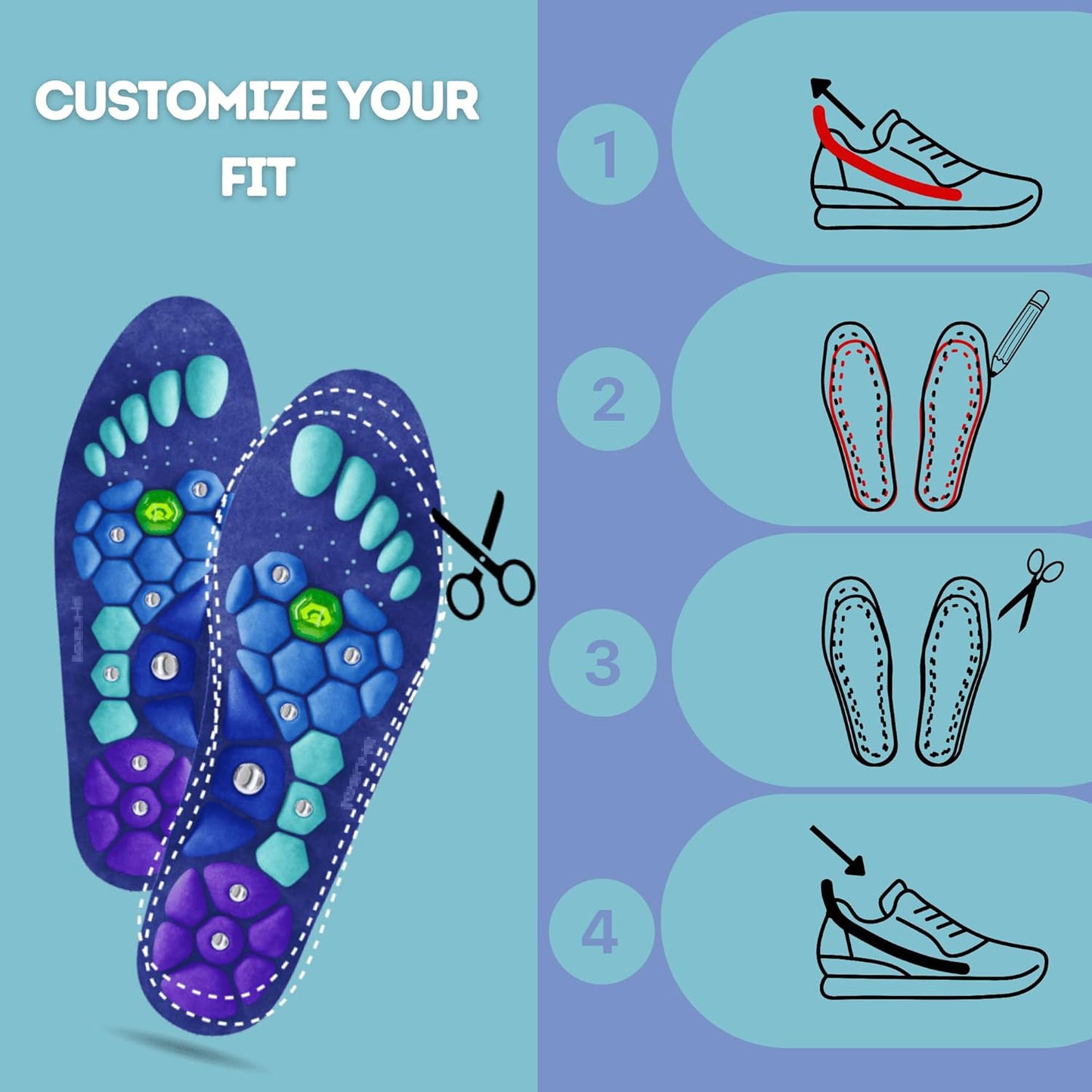 Magnetic Therapy Health Insoles